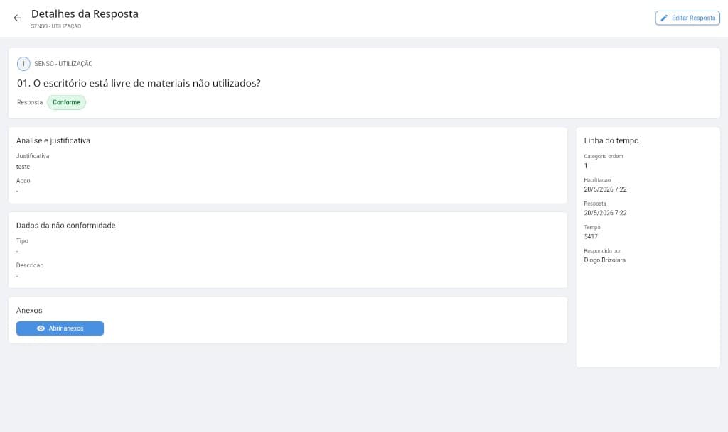 Smart App Web — Detalhes da resposta